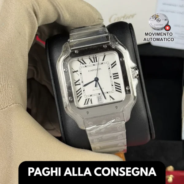 CARTIER SANTOS WHITE DIAL